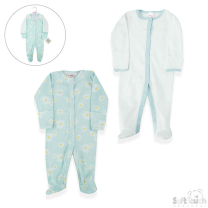 2 Pack Sleepsuit Daisy (0-3 Months)-4CC201-SS