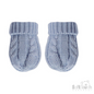 Blue 'Elegance' Cable Knit Mittens : BM12-BSM