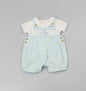 Boys Dungaree & Top Bear Rocking Horse (0-9 Months)-GF1053