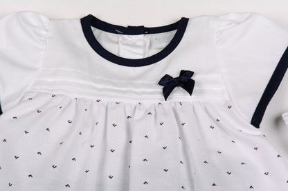 Baby Girls 3pc Legging Set - Sailor - 0-9M (G1258) - Kidswholesale.co.uk