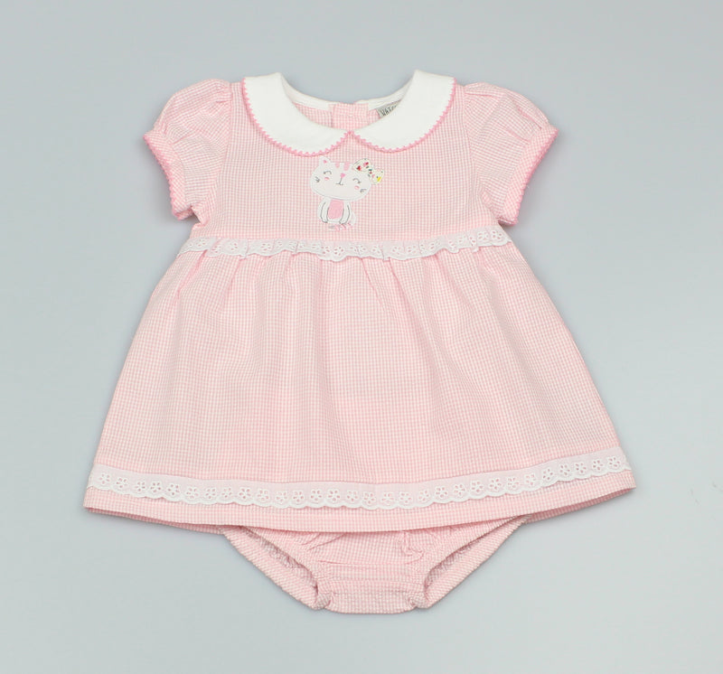 Girls Kitten Dress & Pants (0-3-9 Months)-GF1073