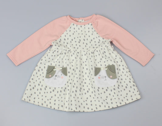 Girls Baby Corduroy Puppy Dress & Top With  6-24 Months-WF1786