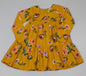 GIRLS VISCOSE PRINT LINED DRESS -Mustard(3-8 YEARS) (PK6) WF5909