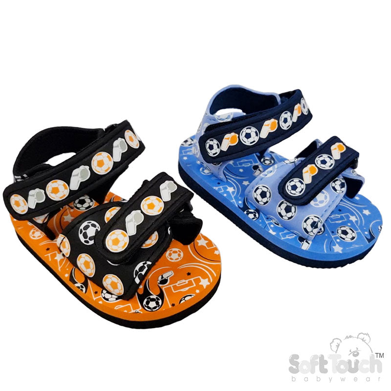 FOOTBALL/WHISTLE PRINT SANDALS (9 to 18 Months) (PK6) E44