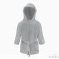 INFANTS GREY HOODED ROBE (6-24m) (PK6) FBR15-G