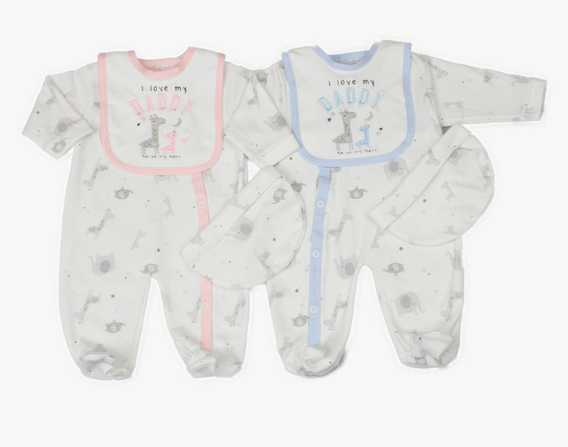 3pc GIFT SET - L LOVE DADDY (0-9 MONTHS) (PK6) WF1677