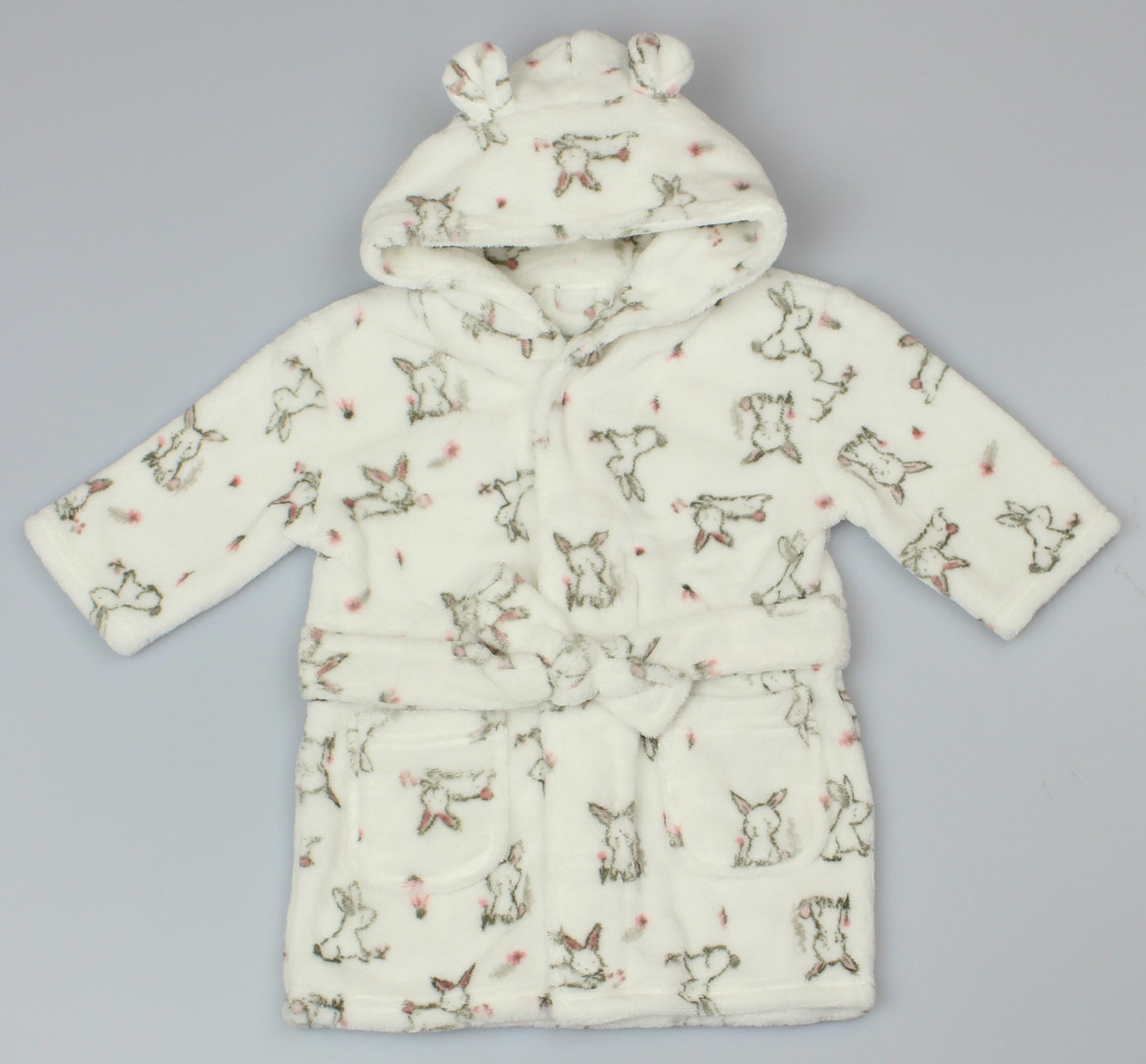 Floral Bunny Super Soft Dressing Gown (12-18 & 18-24 Months) (PK6) WF3928