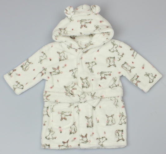 Floral Bunny Super Soft Dressing Gown (0-6 & 6-12 Months) (PK6) WF1927