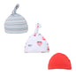 BOYS 3 PACK NAUTICAL HATS (0-9 MONTHS) H57 - Kidswholesale.co.uk