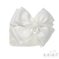 Cream Headband W/Glitter Bow -(PK12) HB92-C