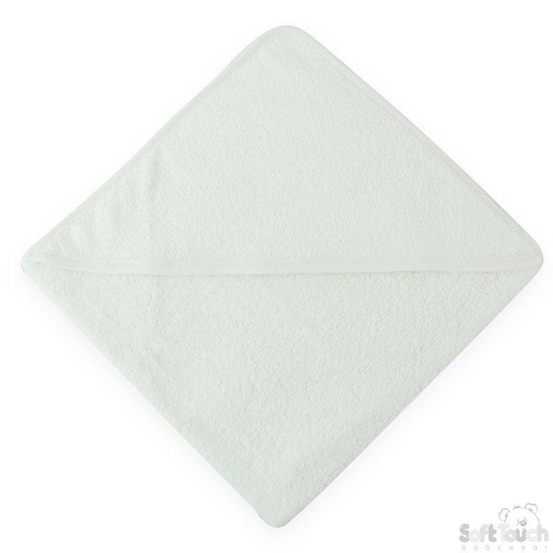 Plain White Hooded Robe - (PK6) HT10-W