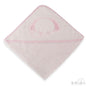Pink Hooded Robe W/Elephant Embroidery-HT62-P