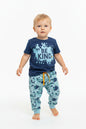 Toddler Boys Paint Splat Short Sleeve T-Shirt & Jogging Pants (1-3 Years)-GF3212