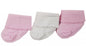 Triple Pack Girls Cotton Rich Socks - PlainPink (0-12m) 24JTC8951