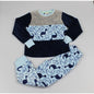 Older Boys Fleece Pyjama Set - Blue Dino (7-12Yrs) M6465 - Kidswholesale.co.uk