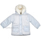 Baby Boys Flock Print Fur Lined Coat - 6-24 Months (N15427) - Kidswholesale.co.uk