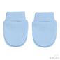 Blue Anti-Scratch Mittens- P110-B-BP