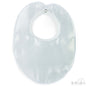 Small Plain White Satin Bib -P5173-BP-W