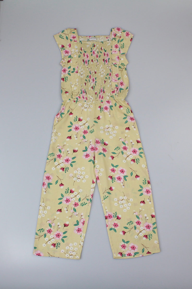 Girls Printed Full Length Playsuit - Spring Yellow (3-8yrs) (PK6) C52184