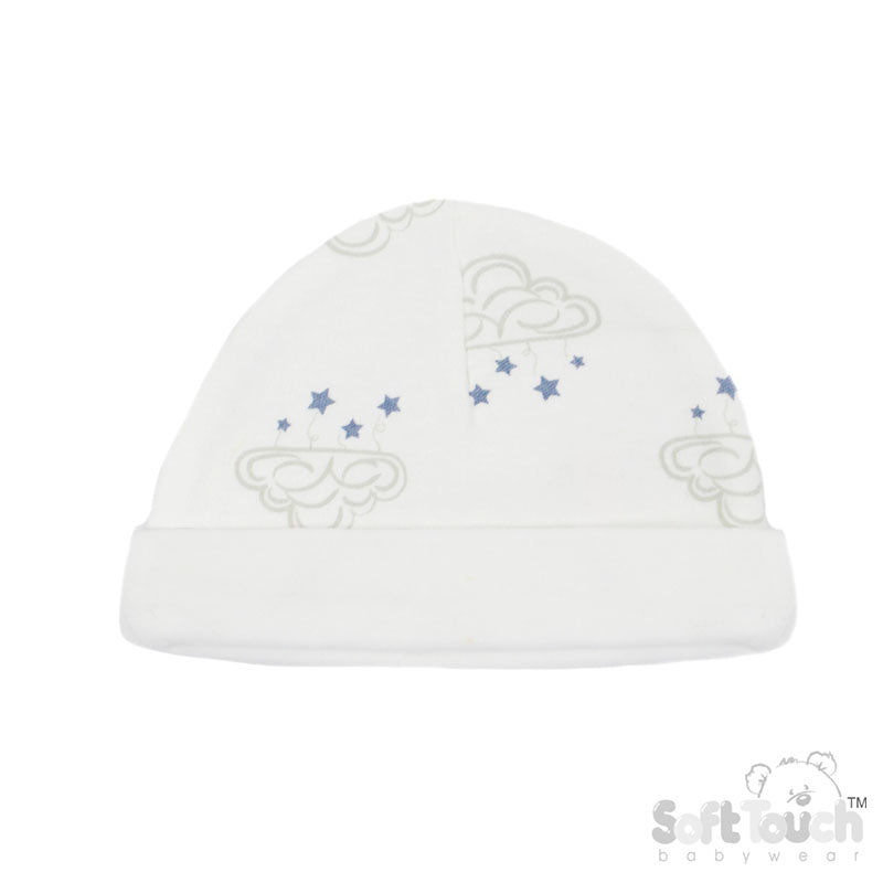 Grey Clouds Printed Premature Hat (PK12) PR31-H