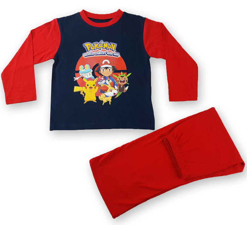 BOYS OLDER POKEMON L/L PYJAMAS RED Unit Price:£3.85 - Kidswholesale.co.uk