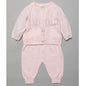 Girls 2 Piece Cotton Knitted Cardigan & Trouser Set (0-9 Months)-T20855