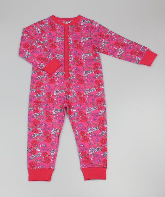 Cotton Girls Floral Onesie  (2-6 Years)-GF4187