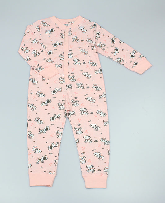 Cotton Girls Dalmation Onesie  (2-6 Years)-GF4188