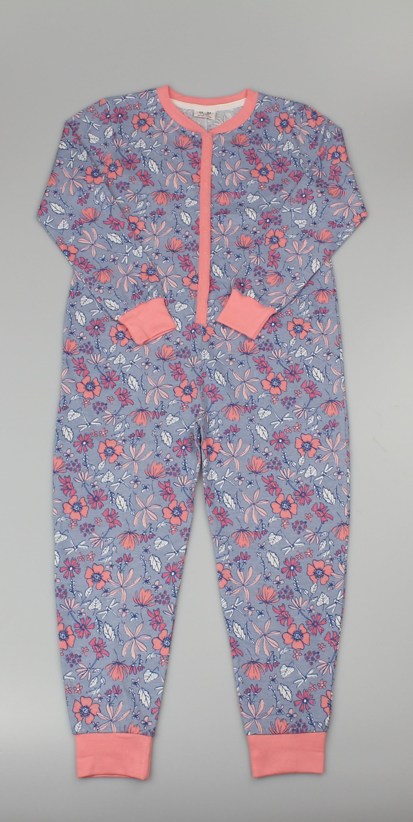 Cotton Girls Dusky Floral Onesie  (7-12 Years)-GF6191