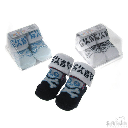BABY SOCKS - "PIRATE BABY": S244