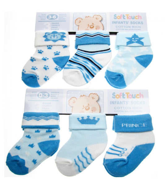 SOFT TOUCH INFANTS SOCKS COTTON RICH