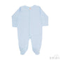 Plain Blue Sleep Suit (0-3 Months) SS4663-B - Kidswholesale.co.uk