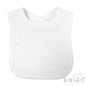 White Ribbed Velcro Bib (33x22cm) (PK12) P4500-W