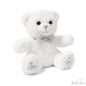 WHITE TEDDY BEAR W/LITTLE STAR EMB - 20 CM- TB220-W