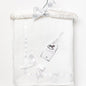 Sherpa Back Knitted Wrap with Padded Hanger - White (75x90cm) W23986