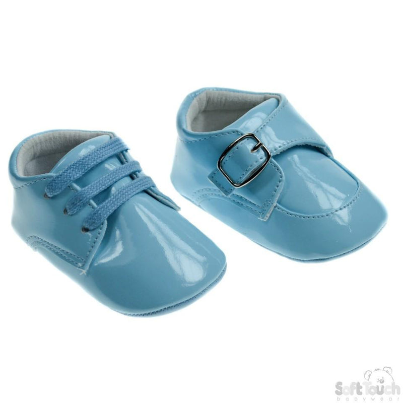 LIGHT BLUE PU SHOES: B2172 - Kidswholesale.co.uk