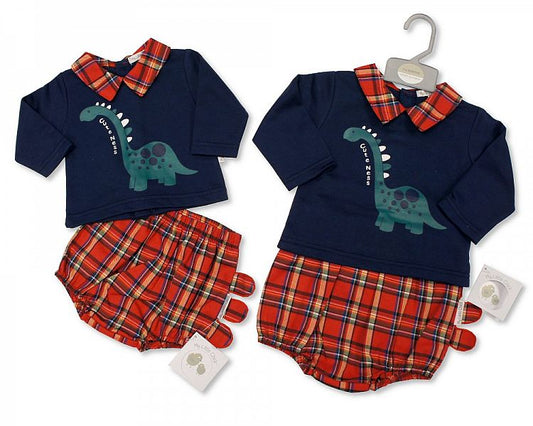 Baby Tartan 2 Pieces Set - Dino-Bis-2020-2403