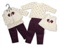 Baby Girls 3 pcs Leggings Set - Woodland - NB-6M - (BIS-2028-2127) - Kidswholesale.co.uk