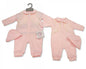 Baby Girls Long Romper with Lace and Hat(NB-6 Months) Bis-2100-2293 - Kidswholesale.co.uk
