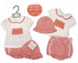 Baby Girls 2 Pieces Set with Lace and Hat-2100-2368