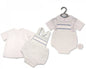 Baby Boys 2 pcs Dungaree Set with Smocking - (0-12 Months) (PK6) Bis-2120-6060