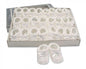 Knitted Baby Booties With Bow- White (0-3 Months) Bss-116-354W - Kidswholesale.co.uk