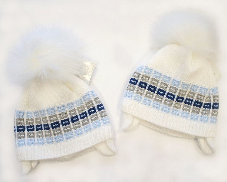 Baby Boys Pom-Pom Hat with Cotton Lining (0-18 Months) Bw-0503-0328w