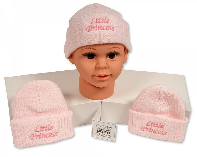 Baby Girls Knitted Hat - Little Princess (0-3 Months) Bw-0503-0441
