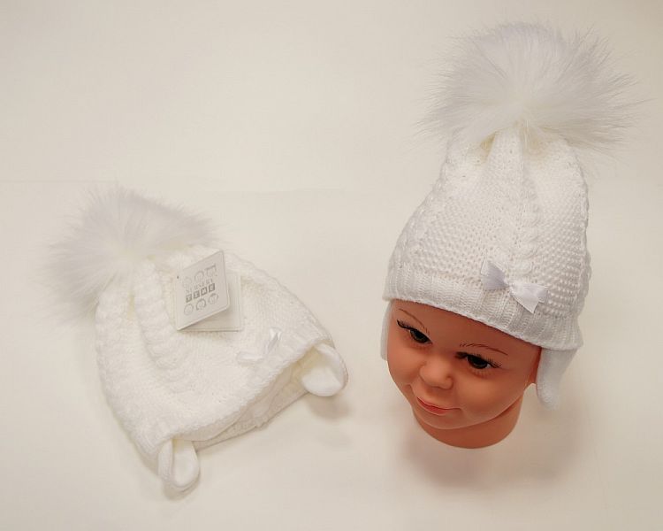 Baby Pom-Pom Hat with Cotton Lining (0-18 Months) Bw-0503-0456w
