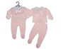 Baby Girls Knitted 2 Pieces Pram Set with Bow (NB-9 Months) Bw-10-100