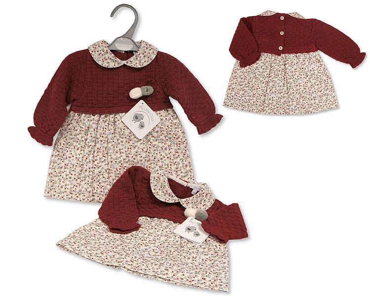 Baby Girls Knitted Dress (NB-9 Months) (PK6) Bw-10-1154