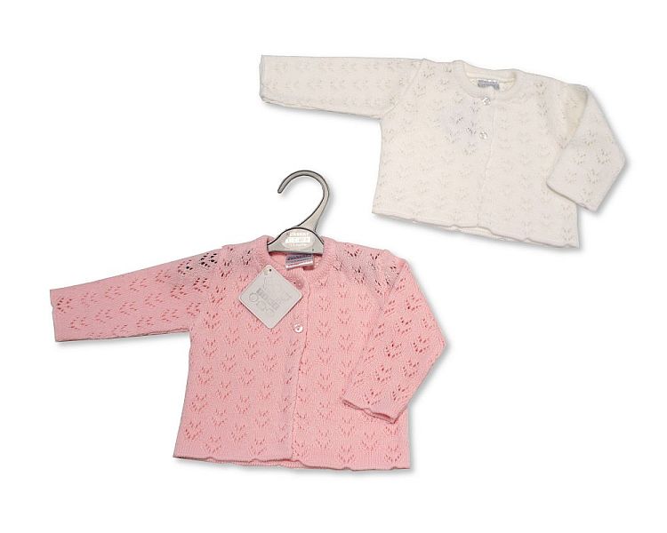 Knitted Baby Girls Cardigan - (9-24 Months) (PK6) Bw-10-183