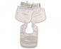 Large Baby Satin Bibs - Plain White  (Bw 104-712) - Kidswholesale.co.uk