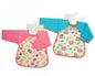 Baby PEVA Bibs with Sleeves - Bus/ Cakes [BW-104-813] - Kidswholesale.co.uk